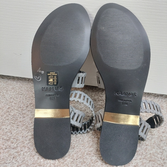 KAANAS Jijoca Ladder Strap Leather Gladiator Flat Sandals Size 11M - Picture 8 of 9